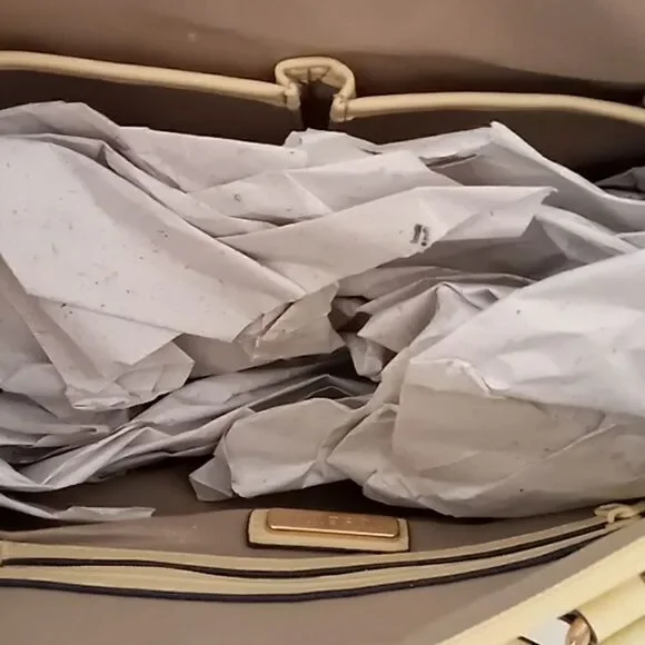 Fashion shoulder bag cream and gold - Picture 7 of 9